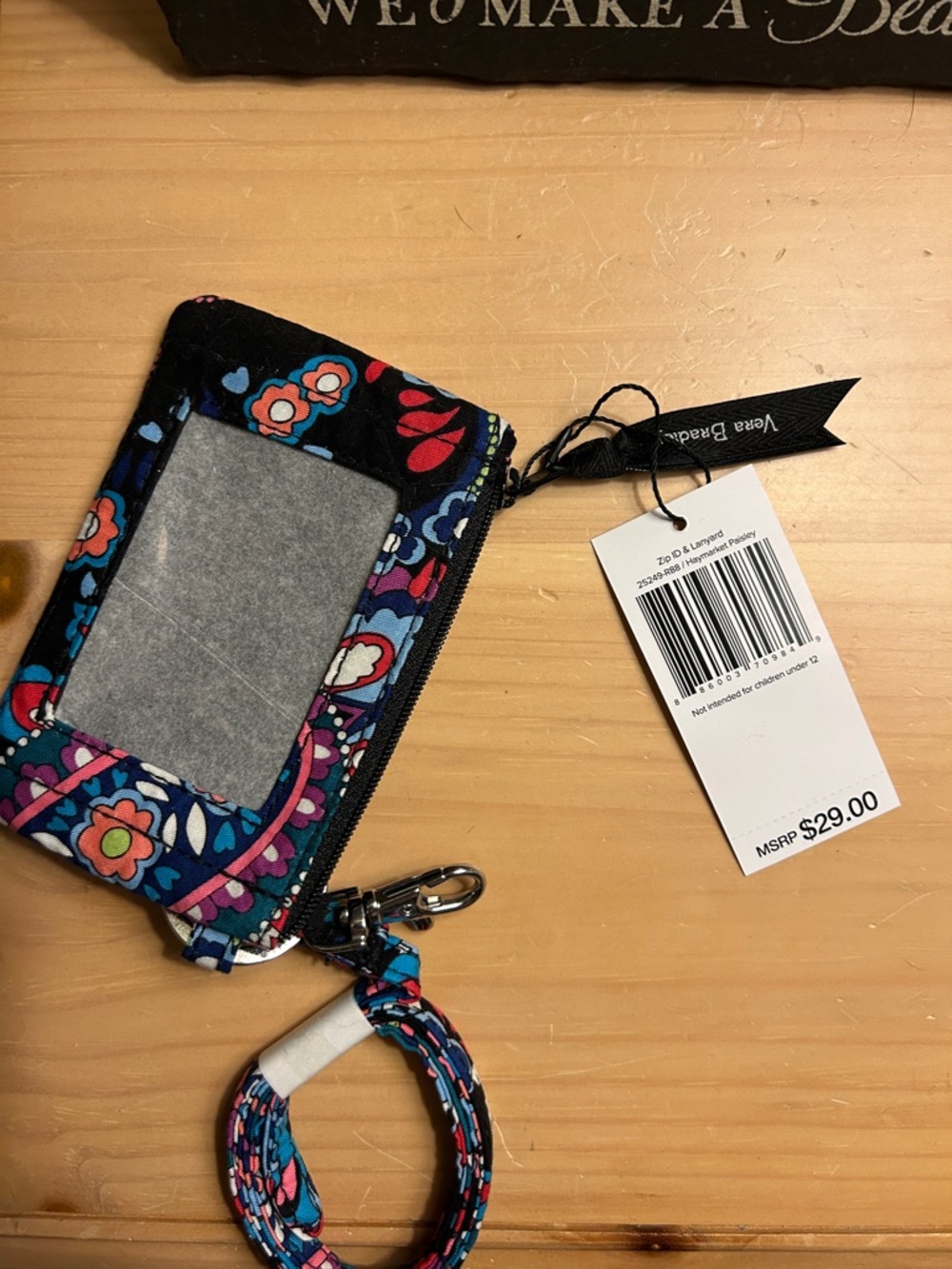 Vera Bradley ID Badge Holder/Coin  Purse - Picture 5 of 5